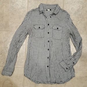BDG Plaid Flannel Button-Down Shirt
